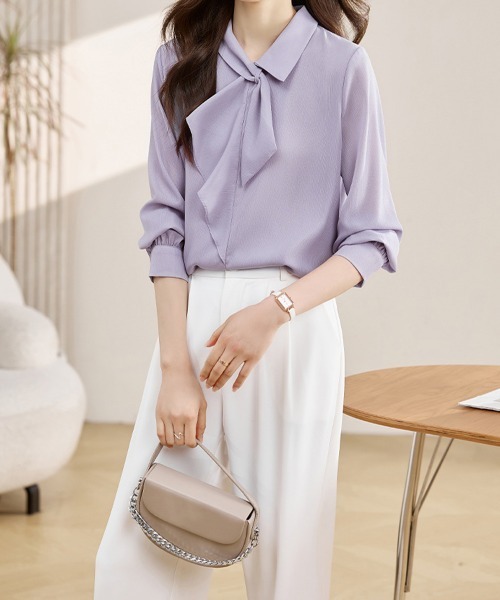 「Miniministore」 7分袖ブラウス X-LARGE ホワイト レディース_画像6