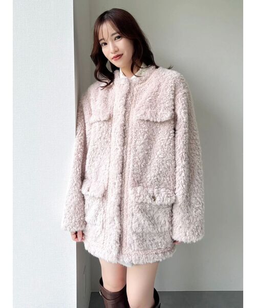 dazzlin（ダズリン） ブルゾン アウター ボアフレンチブルゾン