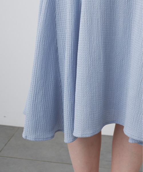 「CELFORD」 半袖ワンピース 36 ネイビー レディース_画像9