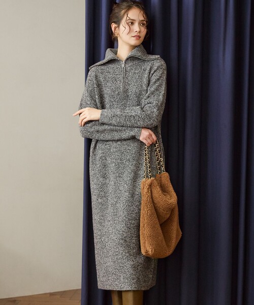 お値下げ中23区ニットワンピース 23区（ニジュウサンク） ワンピース 「SLOW/一部店舗限定」ソフト