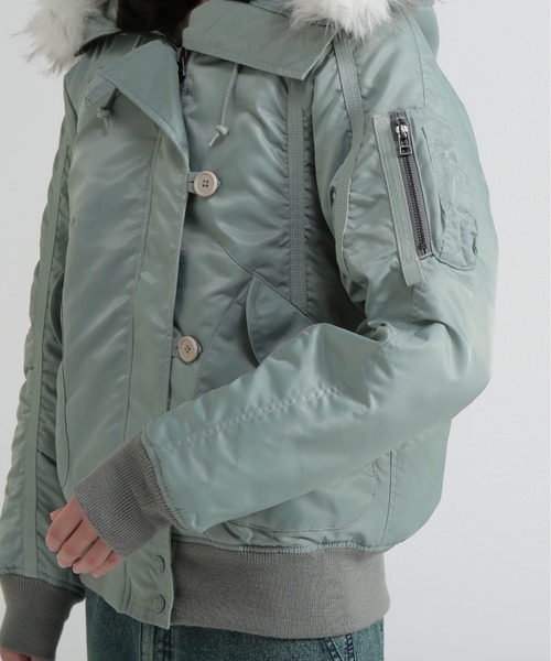 AVIREX ✨良品✨2way モッズコート フライト ミリタリー リアルファー AVIREX ミリタリージャケット モッズコート 「直営店限定」TAPE