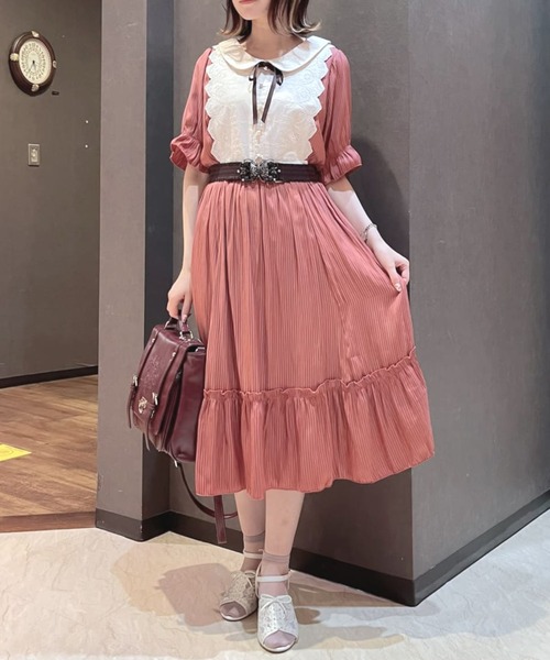 axes femme（アクシーズ ファム） 半袖ワンピース FREE ピンク