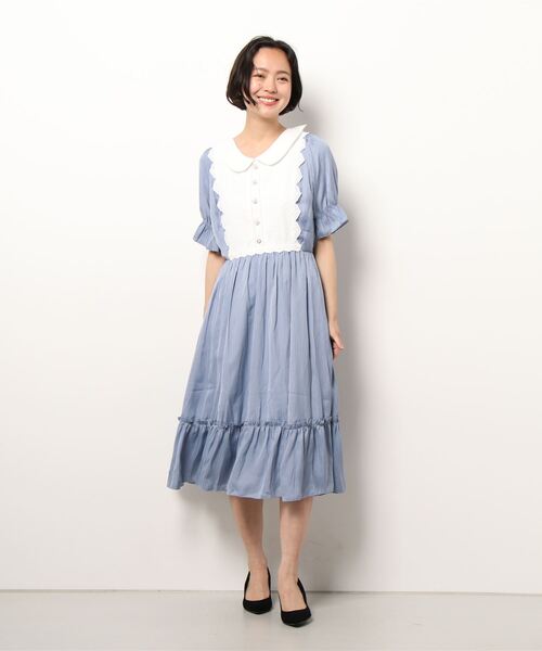 axes femme（アクシーズ ファム） 半袖ワンピース FREE ピンク