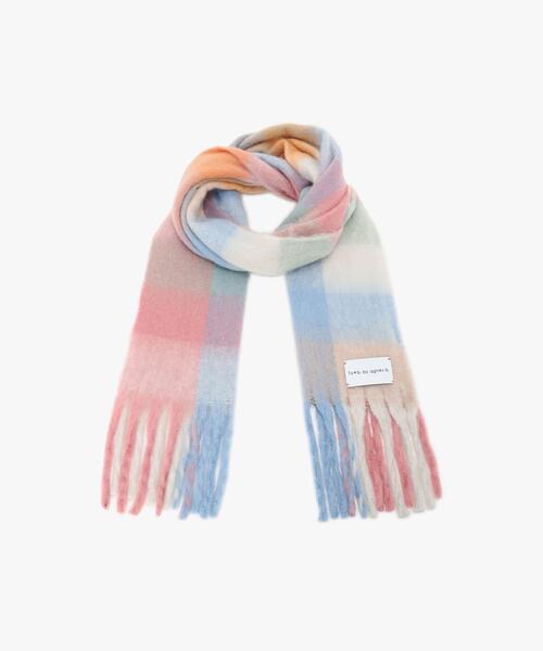 To b. by agnes マフラー ストール ブロックチェックストール