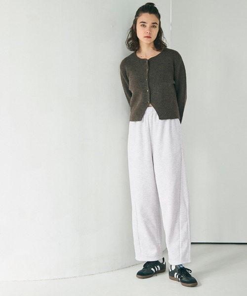 LNA Coco スゥエット 裏起毛ジャージパンツ レディース ライトグレー coca（コカ） スウェットパンツ ジャージ 「DAILY WARM」裏起毛