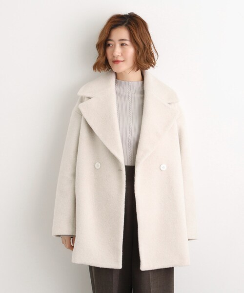 はな　#コート　36サイズ grove（グローブ） コート チェスターコート ふんわりまとう、オーバー