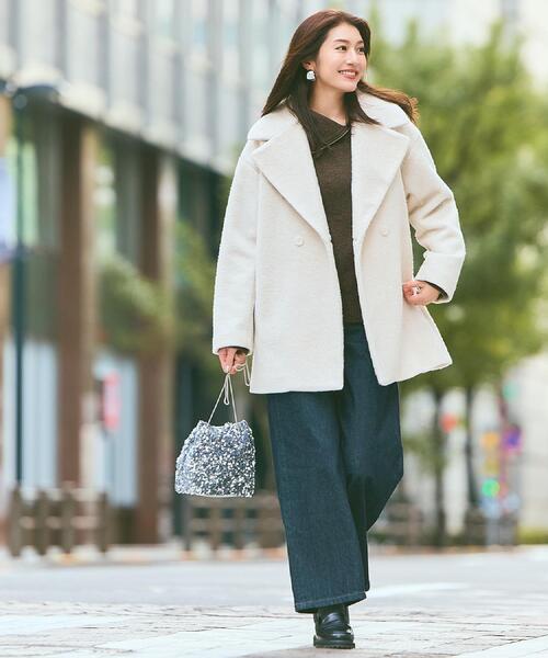 grove（グローブ） コート チェスターコート ふんわりまとう、オーバー