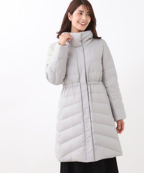 Reflect フード付きロングダウンジャケット11号　美品　ベージュ Reflect（リフレクト） ダウンコート ダウンジャケット 「定番人気