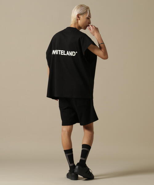 「WHITELAND」 ノースリーブトップス L ブラック メンズ_画像8