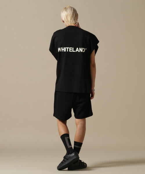 「WHITELAND」 ノースリーブトップス L ブラック メンズ_画像9
