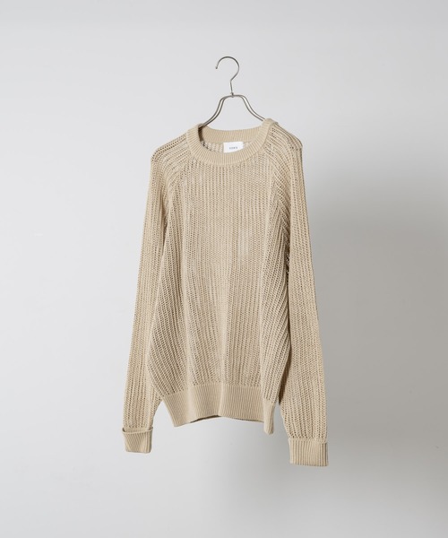 「soerte」 長袖ニット 3 アイボリー メンズ_画像3