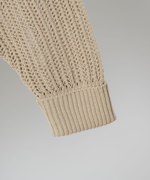 「soerte」 長袖ニット 3 アイボリー メンズ_画像8