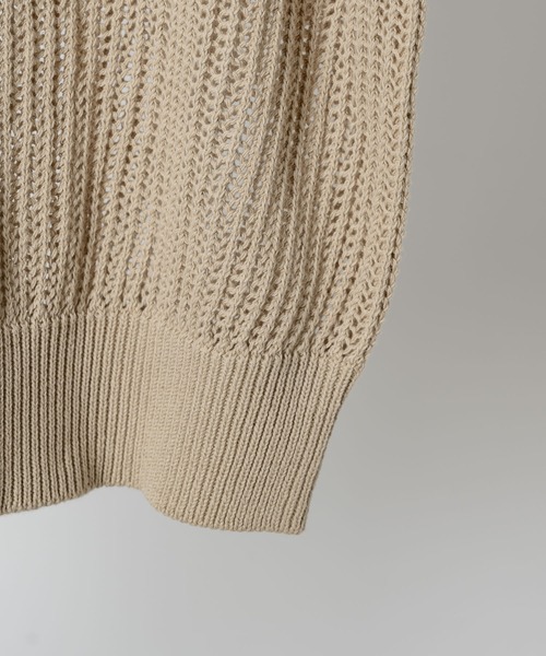 「soerte」 長袖ニット 3 アイボリー メンズ_画像9