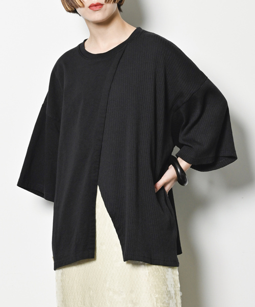 CITYSHOP（シティショップ） 7分袖カットソー FREE ブラック