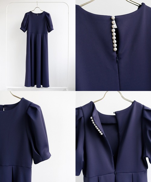 「Emilyan」 半袖ワンピース L グレイッシュベージュ レディース_画像9