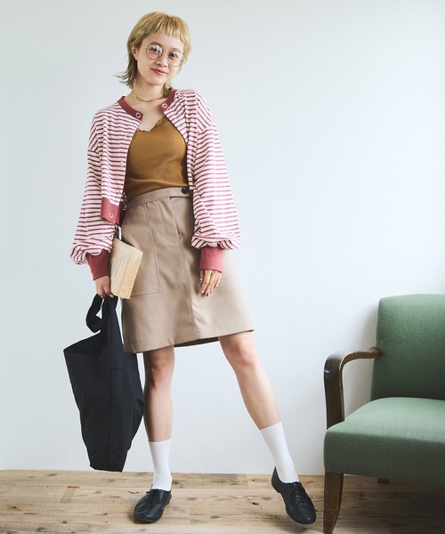 「Crisp」 スカート FREE ベージュ レディース_画像2