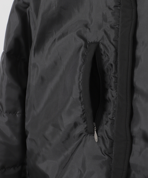 EDDIE BAUER フード付きダウンジャケット Lサイズ　ブラック Eddie Bauer（エディーバウアー） ダウンジャケット ダウン 別注 中綿