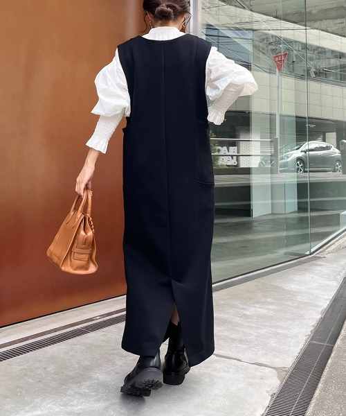 「CAPRICIEUX LE'MAGE」 ノースリーブワンピース FREE ベージュ レディースの画像3