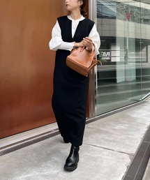 「CAPRICIEUX LE'MAGE」 ノースリーブワンピース FREE ベージュ レディースの画像5