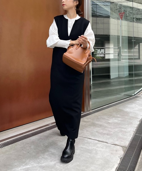 「CAPRICIEUX LE'MAGE」 ノースリーブワンピース FREE ベージュ レディースの画像5