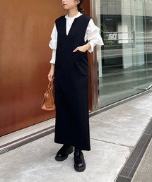 「CAPRICIEUX LE'MAGE」 ノースリーブワンピース FREE ベージュ レディースの画像6