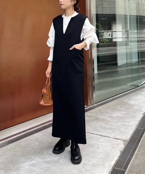 「CAPRICIEUX LE'MAGE」 ノースリーブワンピース FREE ベージュ レディースの画像6