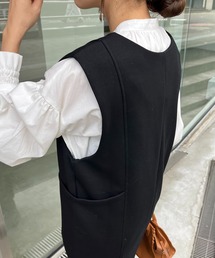 「CAPRICIEUX LE'MAGE」 ノースリーブワンピース FREE ベージュ レディースの画像9