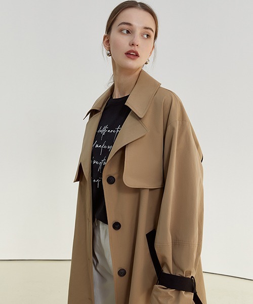 「Fano Studios」 トレンチコート S ベージュ レディース_画像4