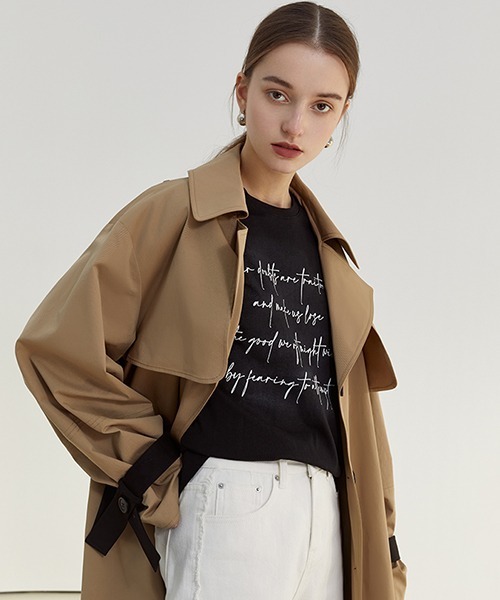 「Fano Studios」 トレンチコート S ベージュ レディース_画像5