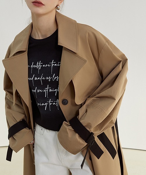 「Fano Studios」 トレンチコート S ベージュ レディース_画像6