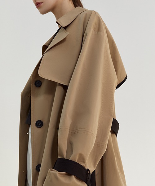 「Fano Studios」 トレンチコート S ベージュ レディース_画像7