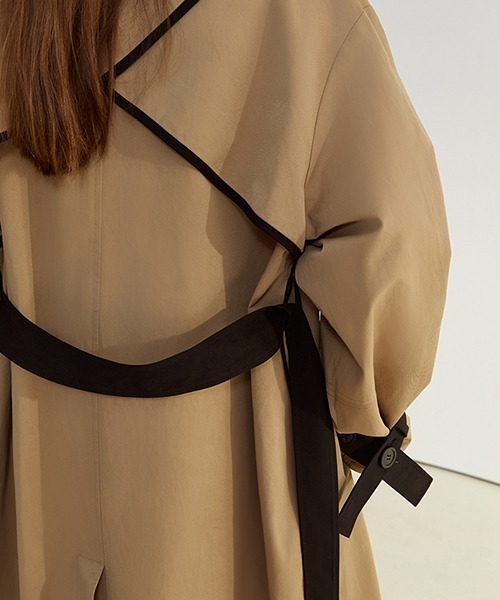 「Fano Studios」 トレンチコート S ベージュ レディース_画像8