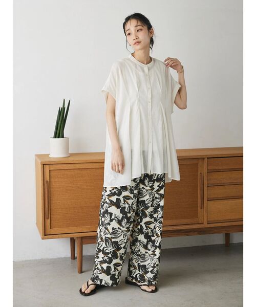 「CRAFT STANDARD BOUTIQUE」 半袖ブラウス FREE モカ レディース_画像9