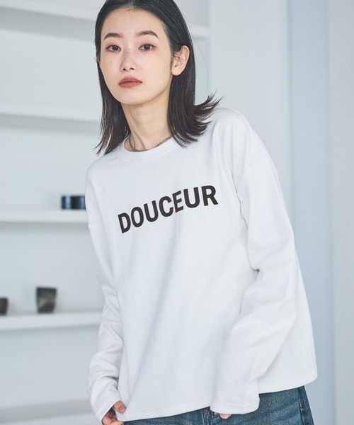LAKOLE（ラコレ） tシャツ スムースロゴ長袖T / 611699 レディース