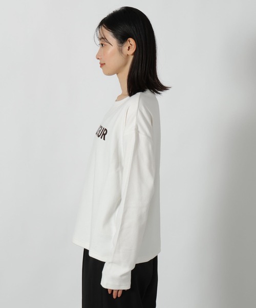 LAKOLE（ラコレ） tシャツ スムースロゴ長袖T / 611699 レディース