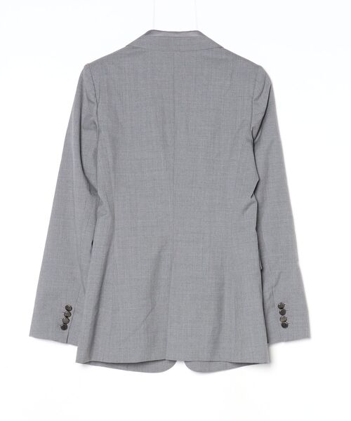 「INDIVI」 テーラードジャケット 40 グレー レディース_画像2