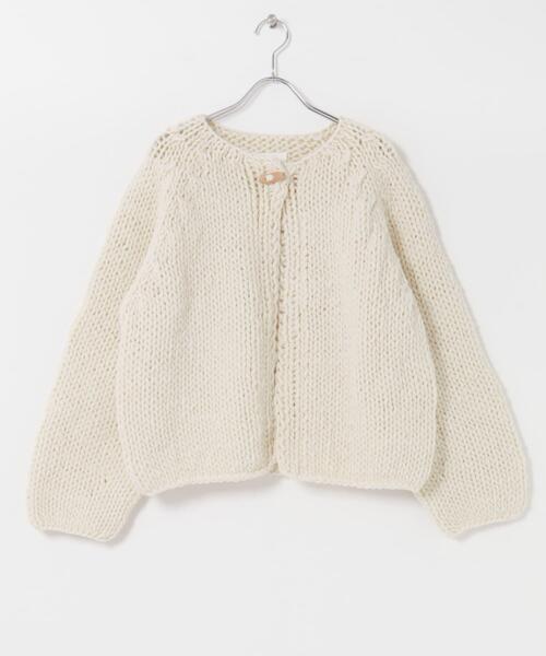 かぐれ カーディガン ペルートグルボタンカーディガン レディース