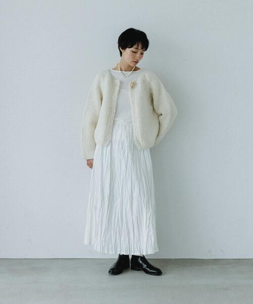 かぐれ カーディガン ペルートグルボタンカーディガン レディース