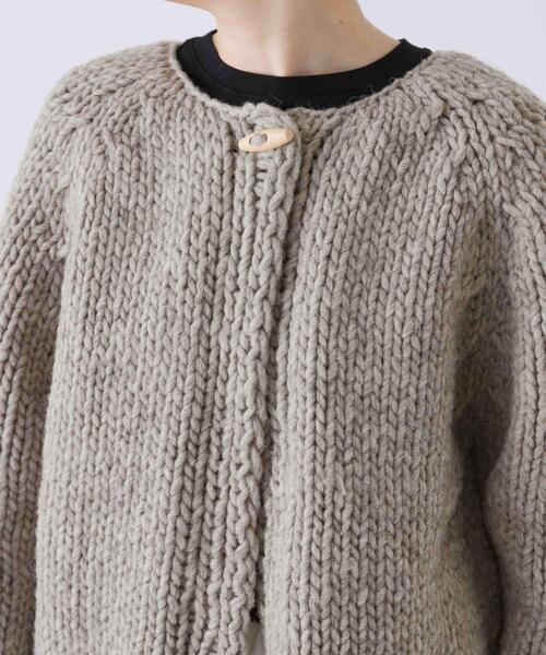 かぐれ カーディガン ペルートグルボタンカーディガン レディース