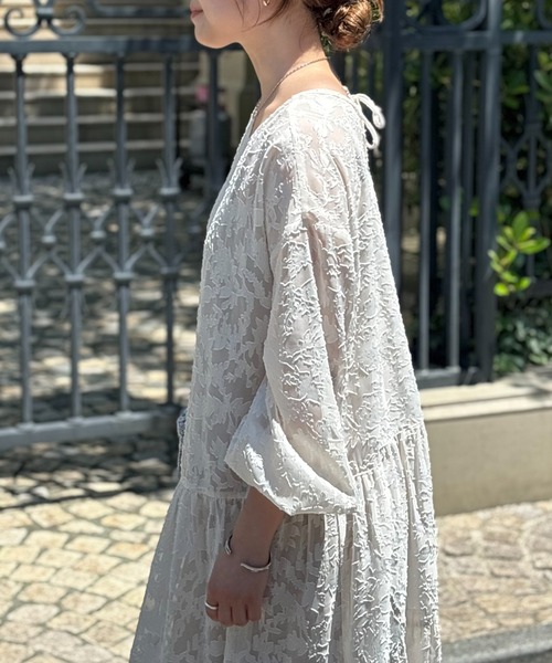 「un dix cors」 長袖ワンピース FREE ブルー レディース_画像3