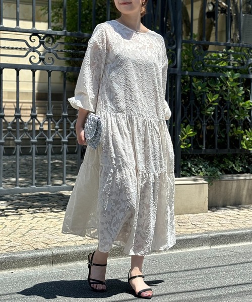 「un dix cors」 長袖ワンピース FREE ブルー レディース_画像5