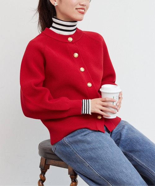 「Chez toi」 ニットカーディガン FREE アイボリー レディース_画像5