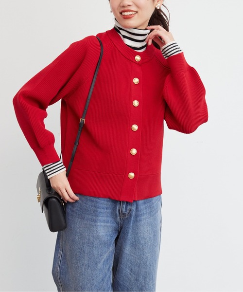 「Chez toi」 ニットカーディガン FREE アイボリー レディース_画像6