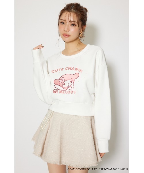 rienda（リエンダ） トレーナー スウェット マイメロ＆クロミコラボ
