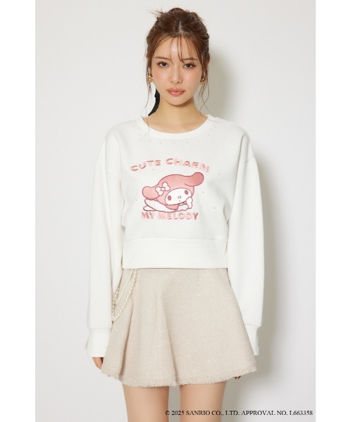 rienda（リエンダ） トレーナー スウェット マイメロ＆クロミコラボ