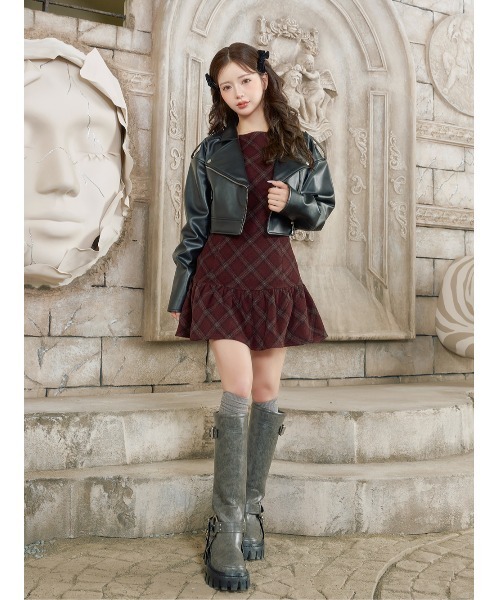 「Darich」 ライダースジャケット FREE ブラック レディース_画像5