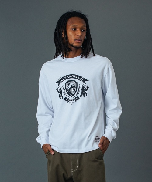 XLARGE（エクストラ ラージ） tシャツ LA FOOTBALL L/S TEE メンズ