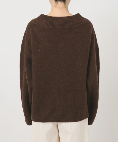 NOBLE（ノーブル） ニット セーター 「追加」YAKワイドVネックニット