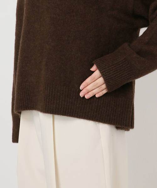 NOBLE（ノーブル） ニット セーター 「追加」YAKワイドVネックニット