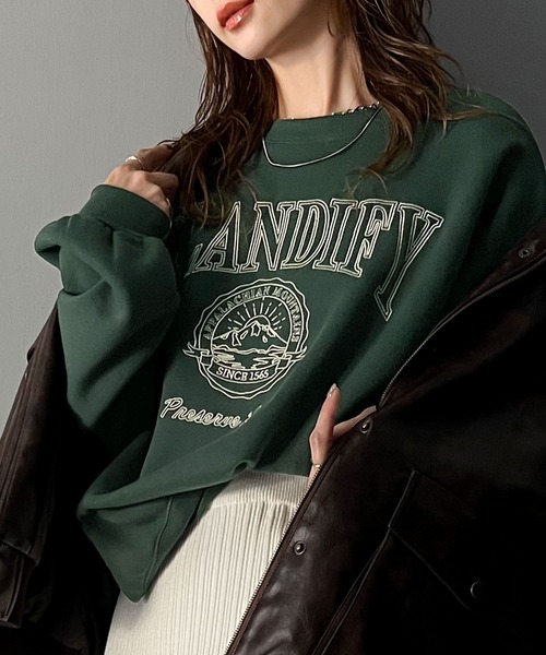 Java スウェットカットソー MEDIUM グリーン レディース : ZOZOTOWN